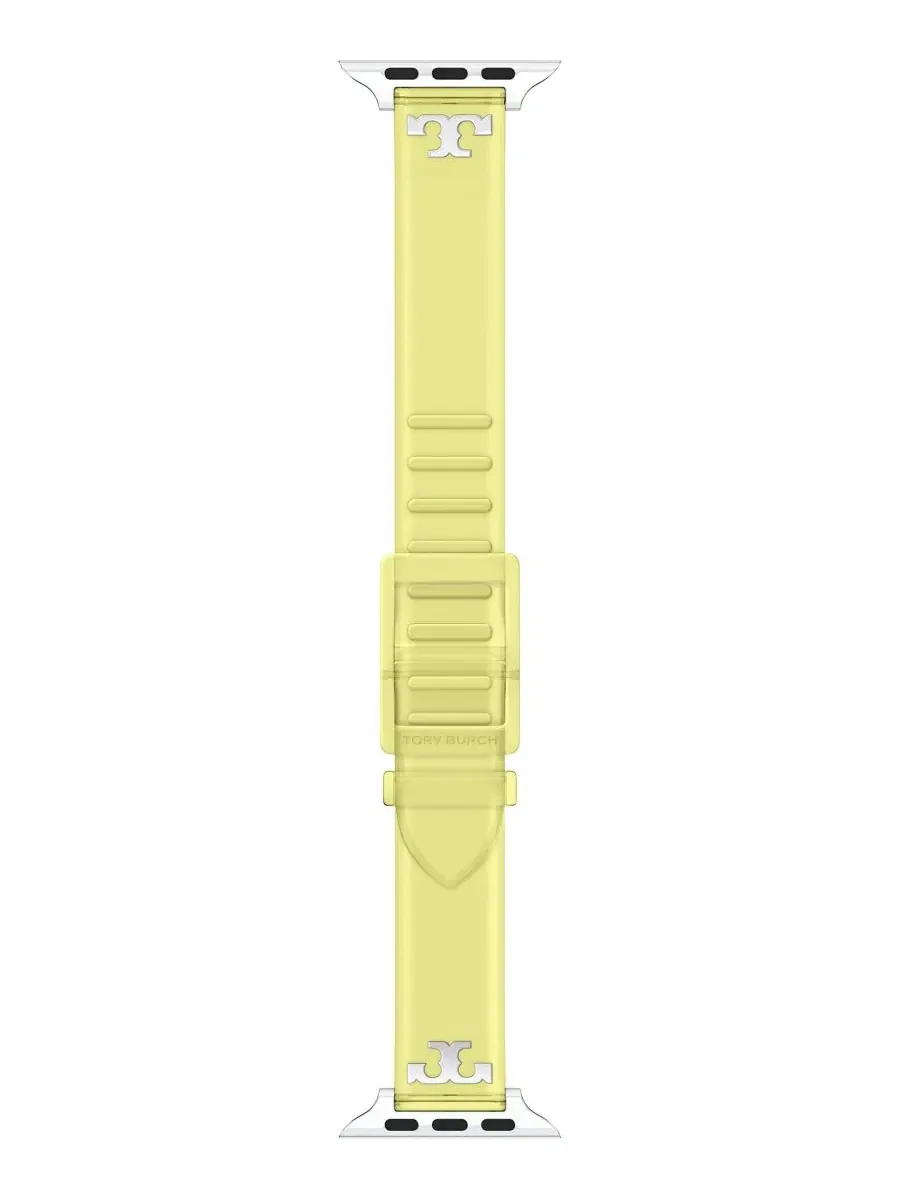 Ремешок для Apple Watch с T-образной фурнитурой Tory Burch — изображение 2 из 9, желтый