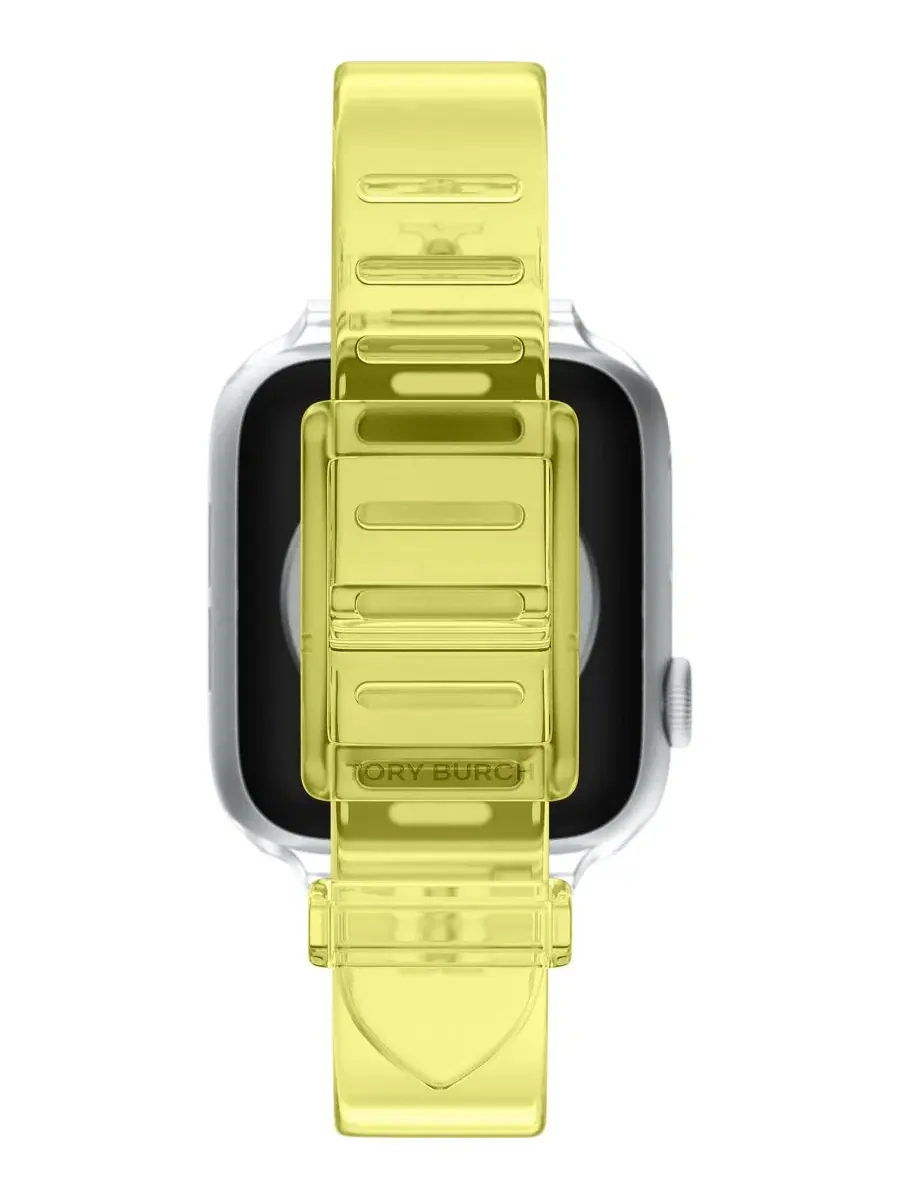 Ремешок для Apple Watch с T-образной фурнитурой Tory Burch — изображение 4 из 9, желтый
