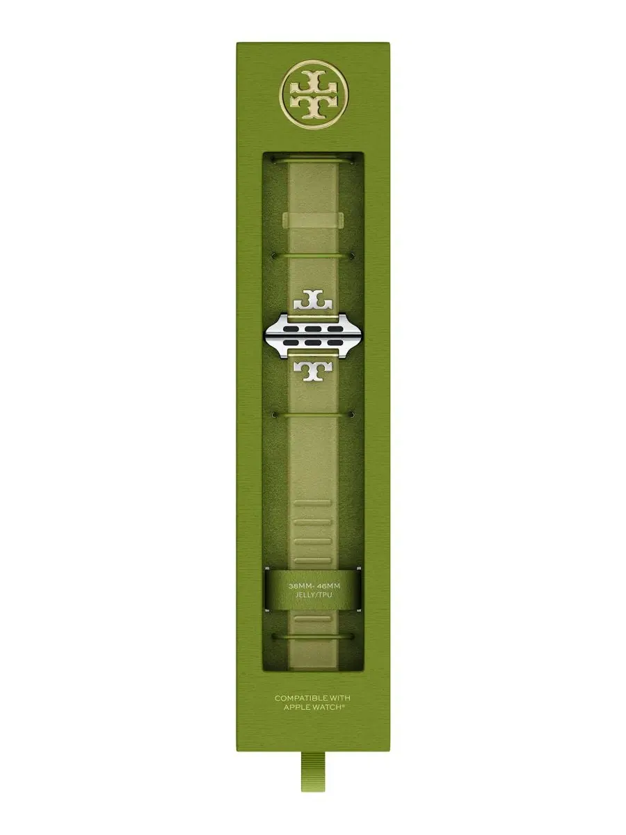 Ремешок для Apple Watch с T-образной фурнитурой Tory Burch — изображение 5 из 9, желтый