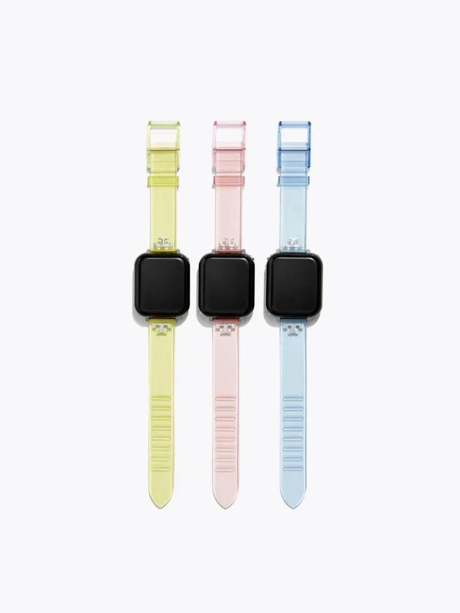 Ремешок для Apple Watch с T-образной фурнитурой Tory Burch — изображение 8 из 9, желтый