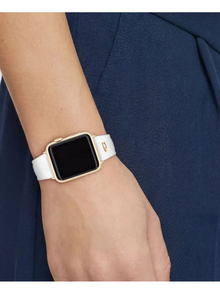 Ремешок для Apple Watch из силикона, 38/40/41 мм COACH — изображение 5 из 5, белый
