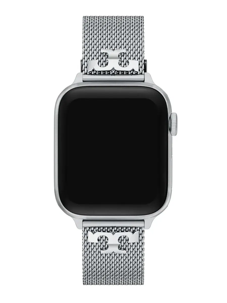 Ремешок для Apple Watch из нержавеющей стали, 22 мм Tory Burch — изображение 2 из 6, серебряный