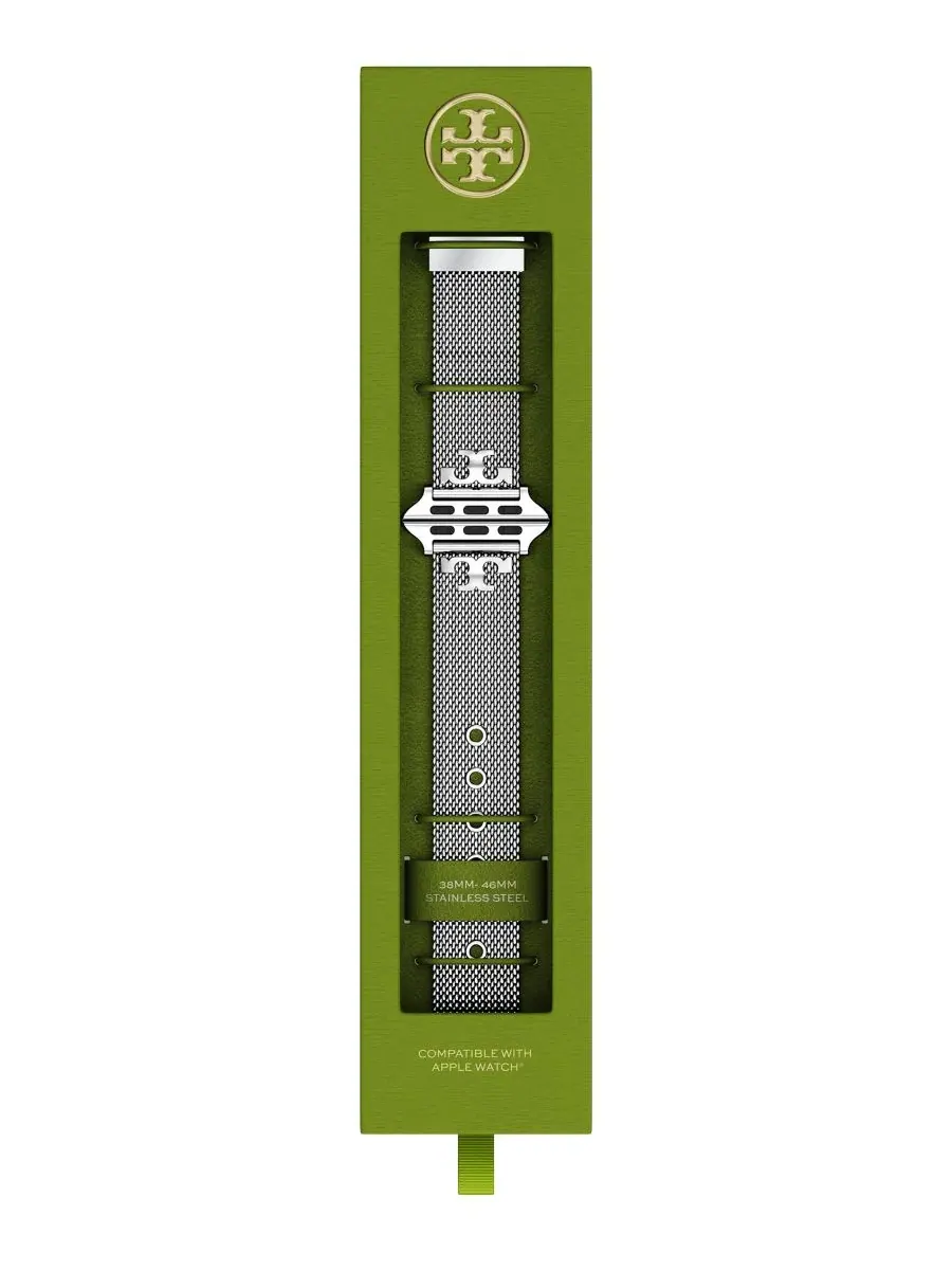 Ремешок для Apple Watch из нержавеющей стали, 22 мм Tory Burch — изображение 5 из 6, серебряный