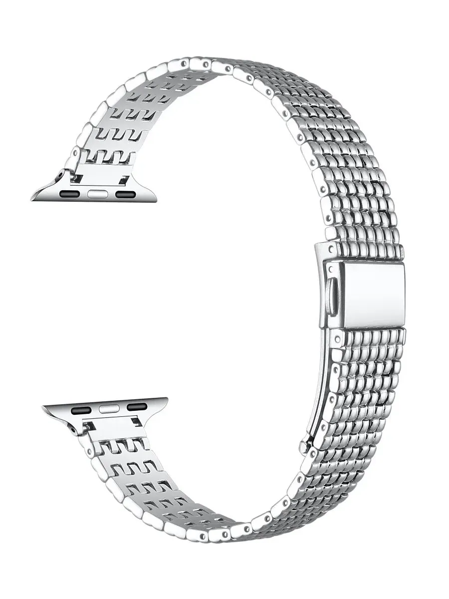 Браслет Brooklyn Stainless Steel Band для Apple Watch Posh Tech — изображение 2 из 4, серебряный