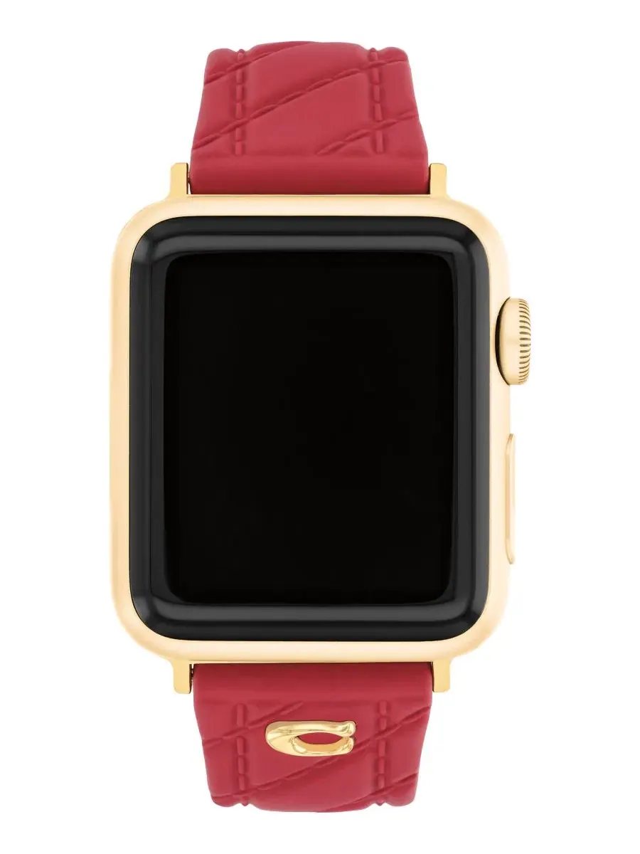 Ремешок для Apple Watch из силикона, 38/40/41/42 мм COACH