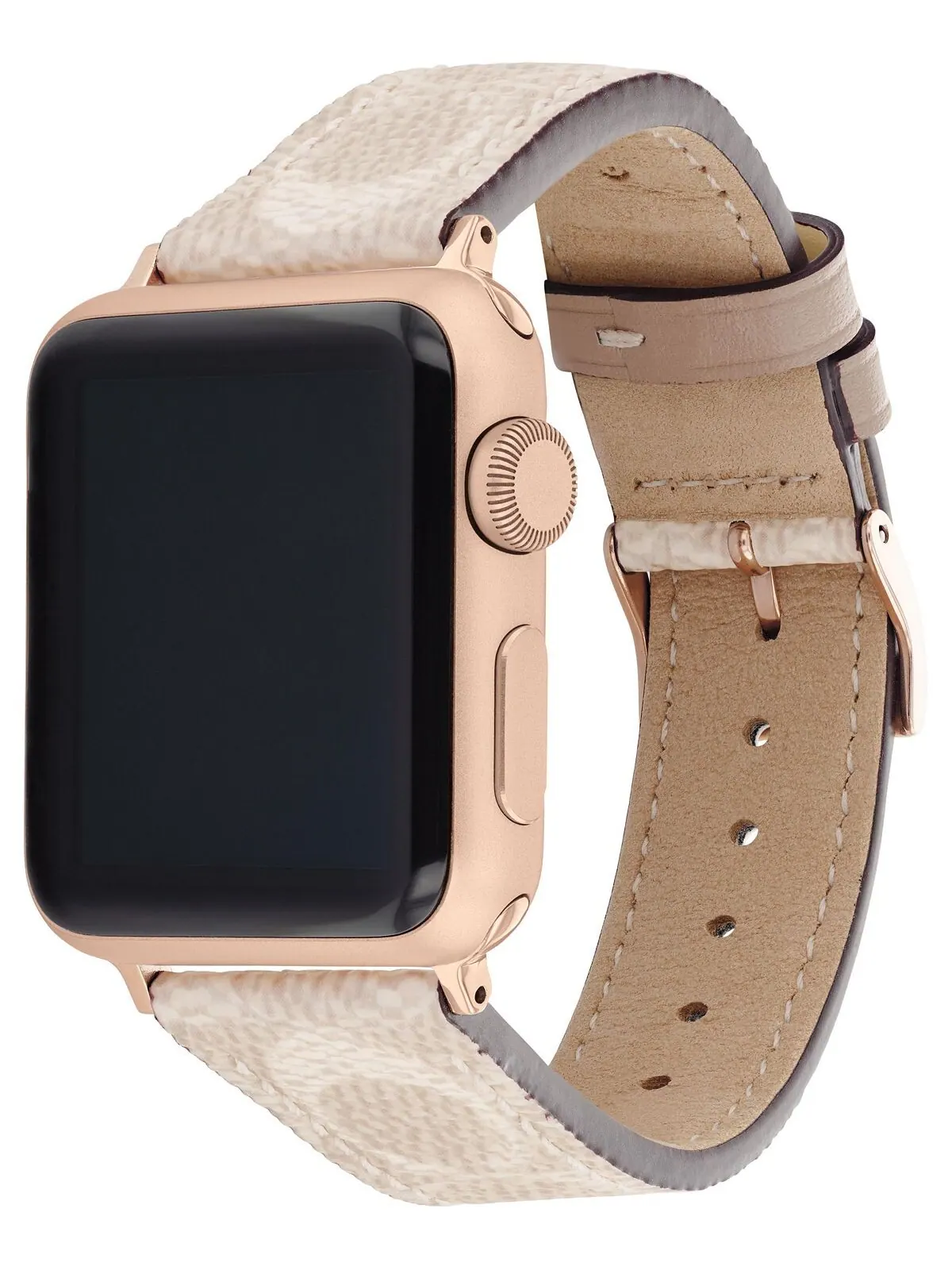 Ремешок из песочного холста 38/40/41 мм ремешок для apple watch COACH — изображение 2 из 4, бежевый