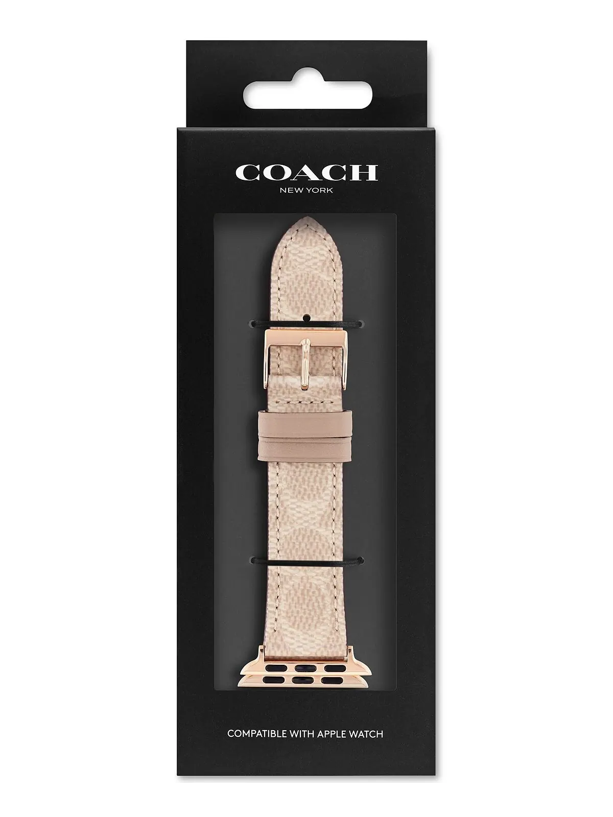 Ремешок из песочного холста 38/40/41 мм ремешок для apple watch COACH — изображение 4 из 4, бежевый