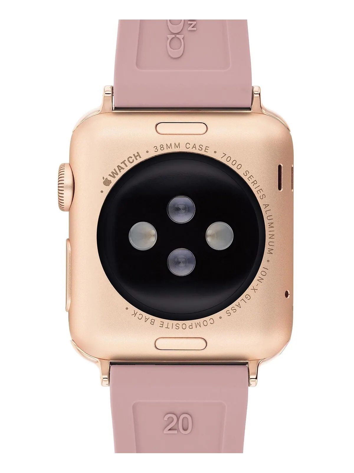 Розовый каучуковый ремешок для часов apple®, 38/40/41 мм COACH — изображение 2 из 5