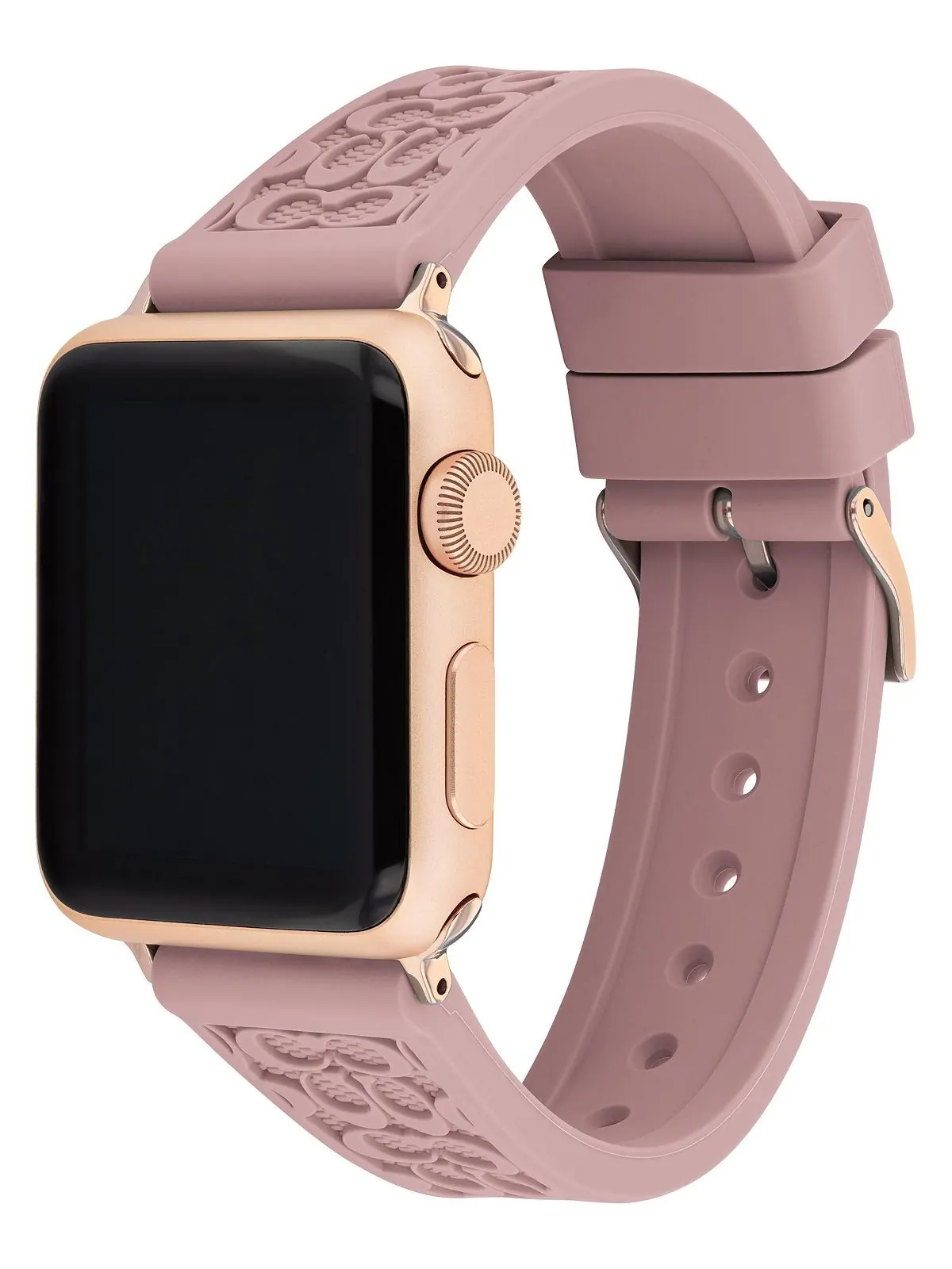 Розовый каучуковый ремешок для часов apple®, 38/40/41 мм COACH — изображение 3 из 5