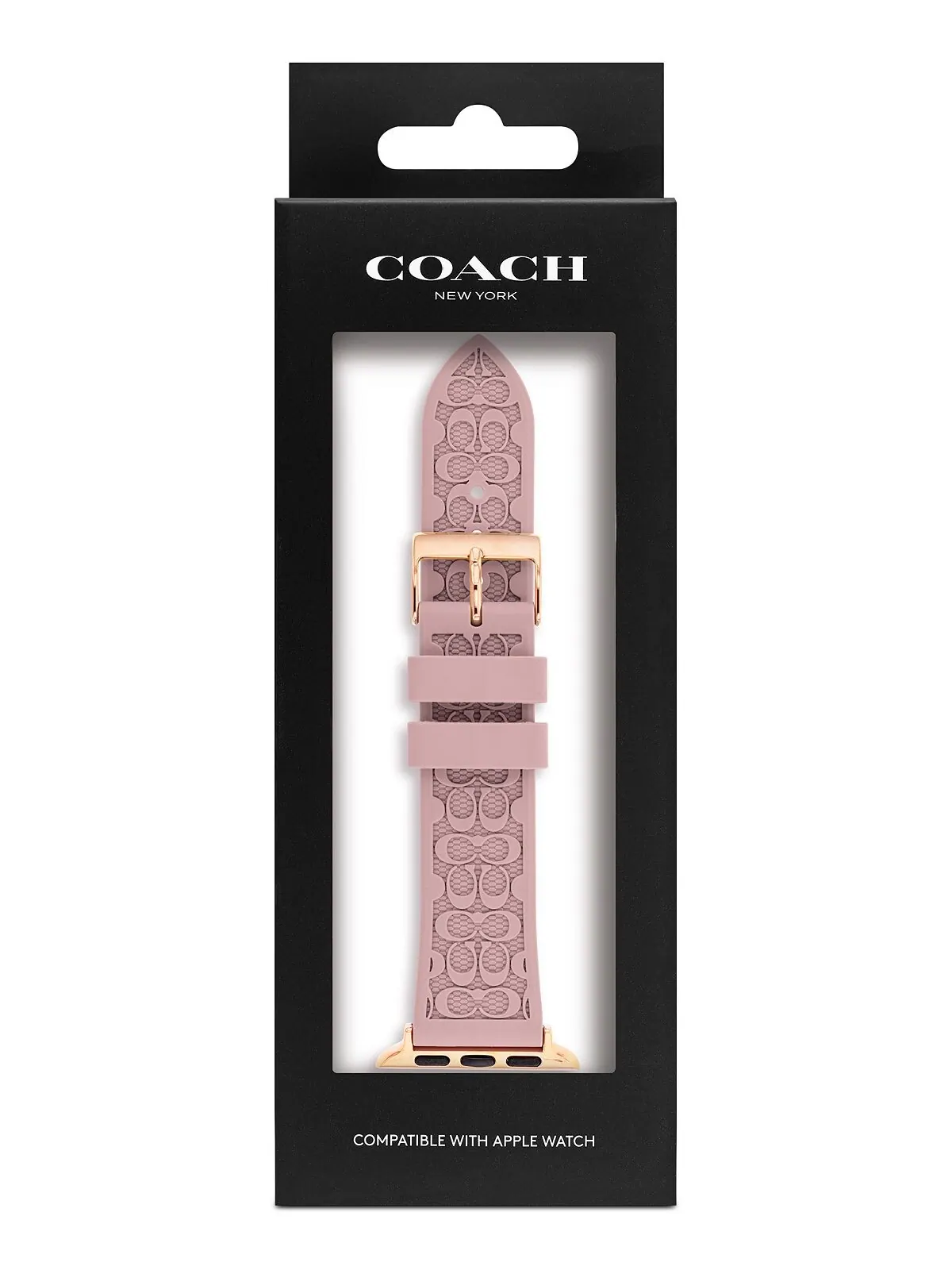 Розовый каучуковый ремешок для часов apple®, 38/40/41 мм COACH — изображение 5 из 5