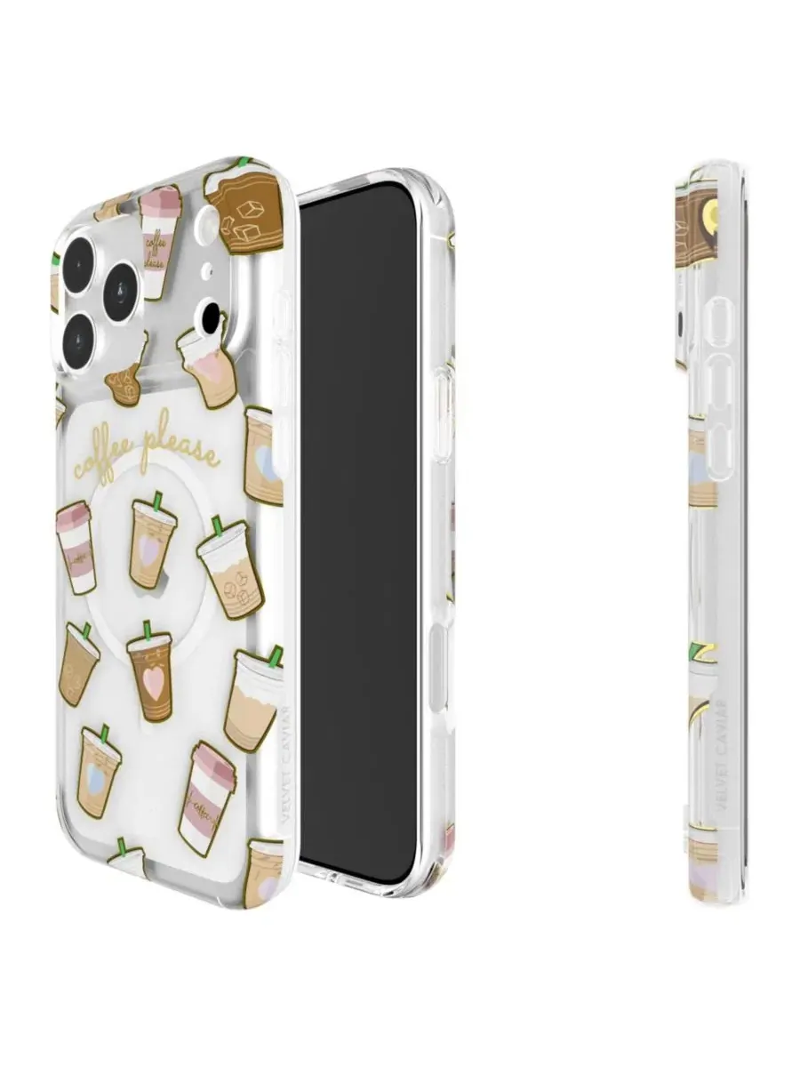 Чехол для iPhone 17 Pro Max с MagSafe, модель Coffee First Velvet Caviar, Open Miscellaneous — изображение 2 из 7