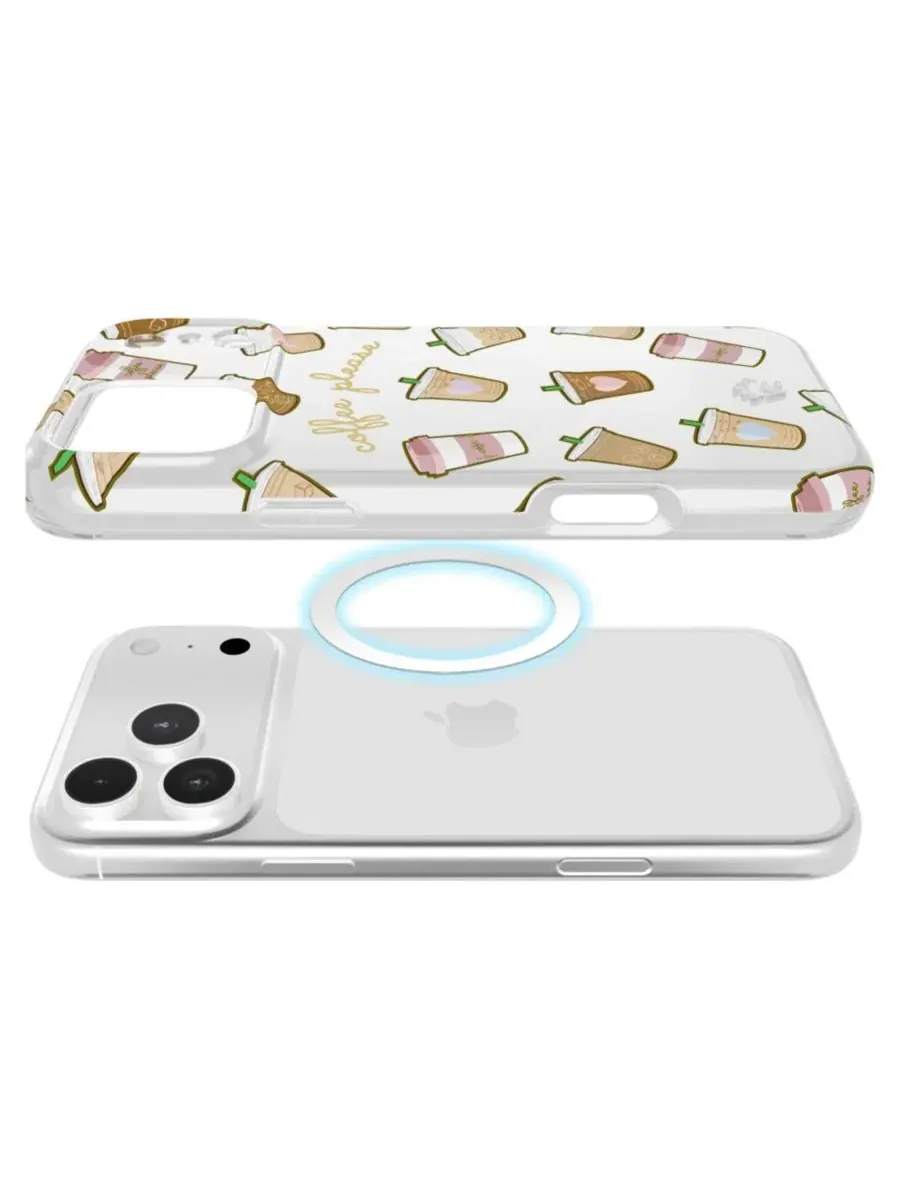 Чехол для iPhone 17 Pro Max с MagSafe, модель Coffee First Velvet Caviar, Open Miscellaneous — изображение 3 из 7