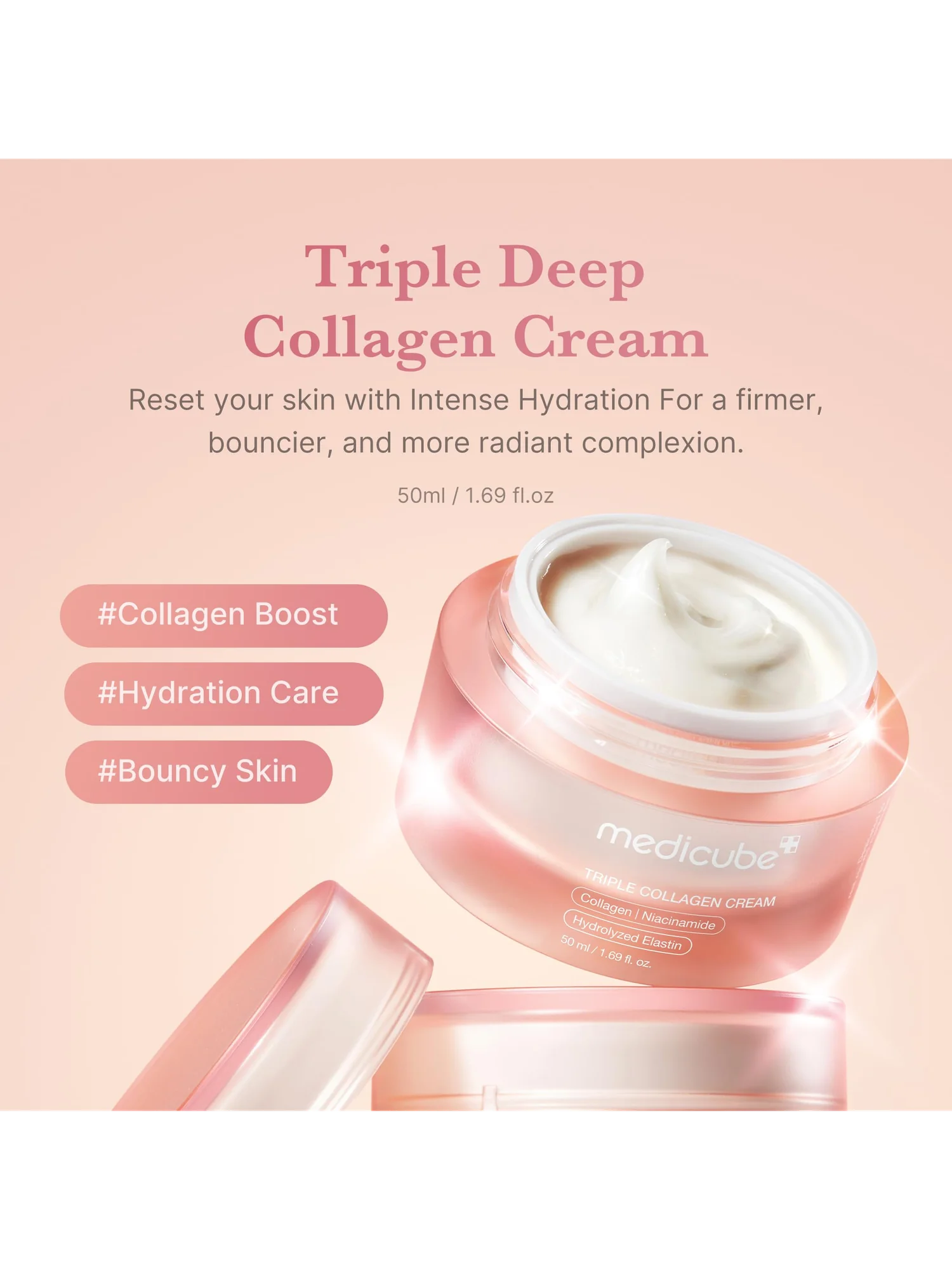 medicube Triple Collagen Cream — увлажняющий крем — 2
