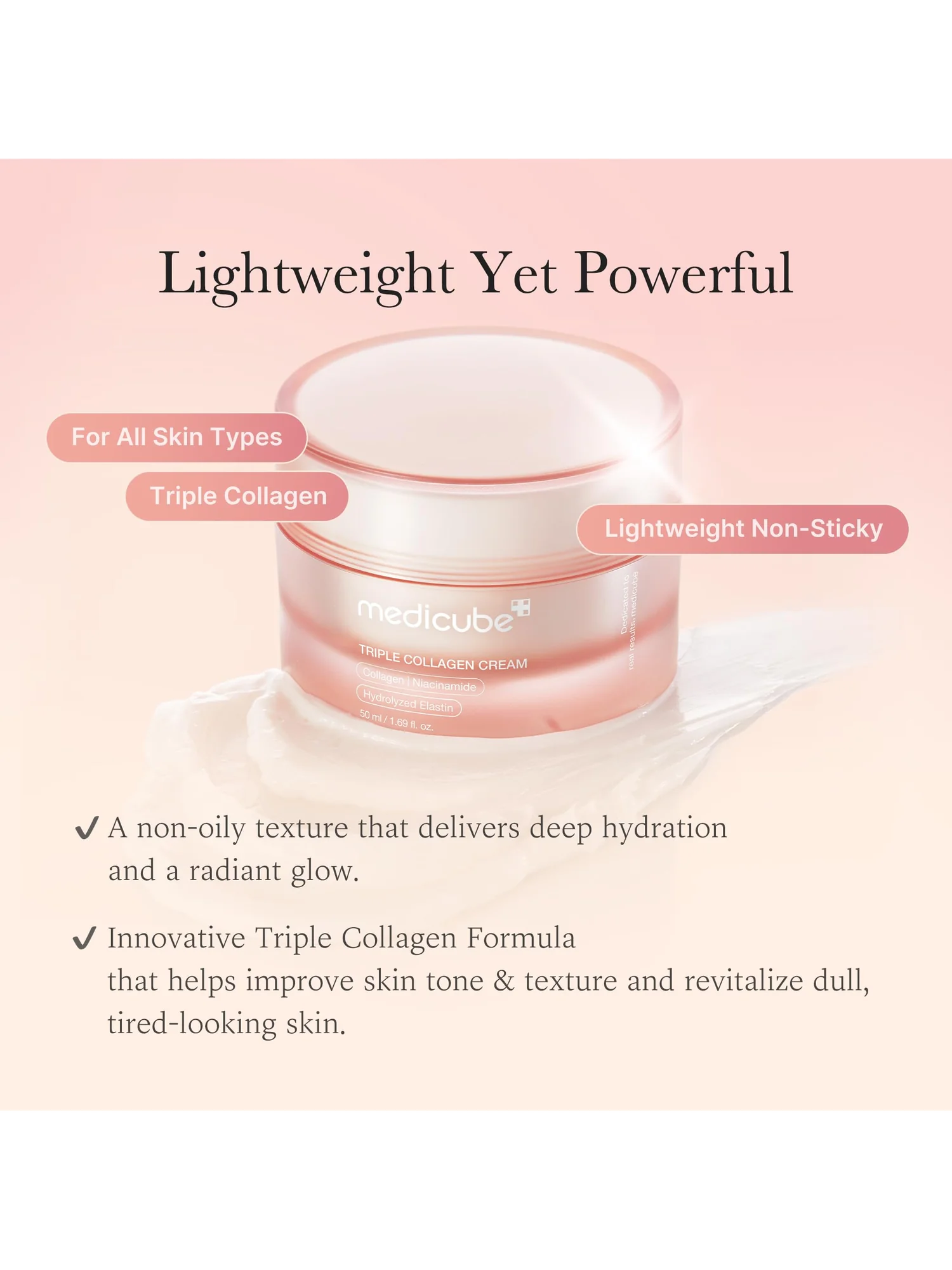 medicube Triple Collagen Cream — увлажняющий крем — 3