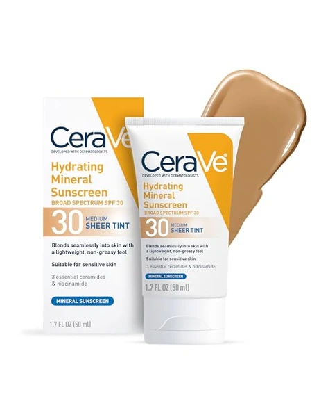 CeraVe Hydrating Mineral Sunscreen SPF 30 — крем