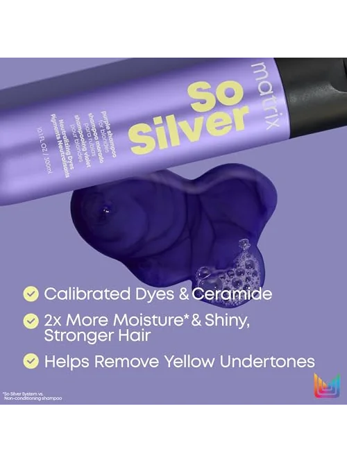 Matrix So Silver — шампунь фиолетовый для светлых волос — изображение 4 из 6