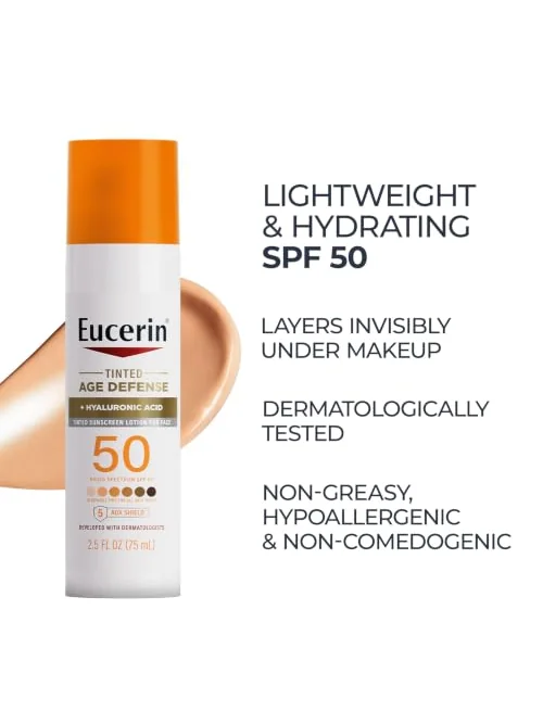Eucerin Sun Тинтированный солнцезащитный крем SPF 50 с гиалуроновой кислотой — 6