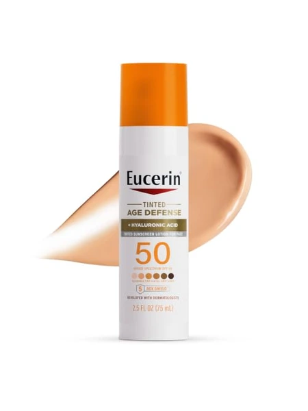 Eucerin Sun Тинтированный солнцезащитный крем SPF 50 с гиалуроновой кислотой