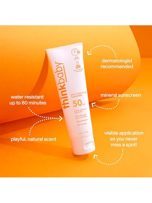 Thinkbaby солнцезащитный крем SPF 50+, 3 oz, для младенцев — 3