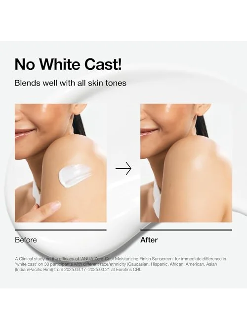 Anua Zero-Cast солнцезащитный крем SPF 50 — 5
