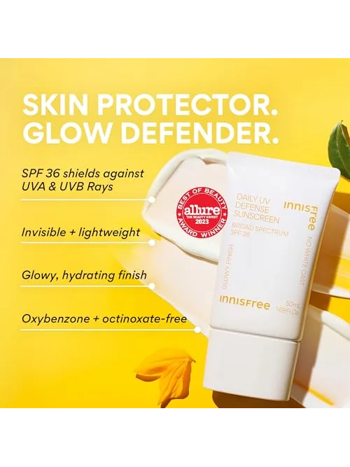 Innisfree Daily UV Defense - солнцезащитный крем SPF 50+ PA++++ 50 мл — 2