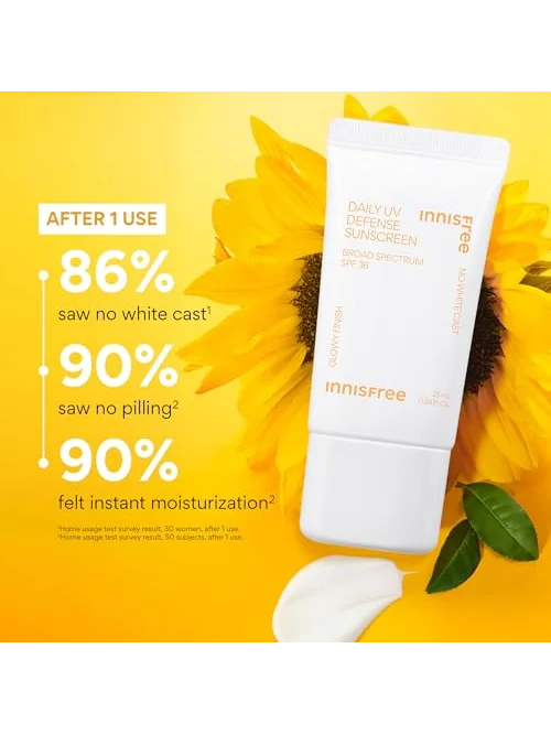 Innisfree Daily UV Defense - солнцезащитный крем SPF 50+ PA++++ 50 мл — 3