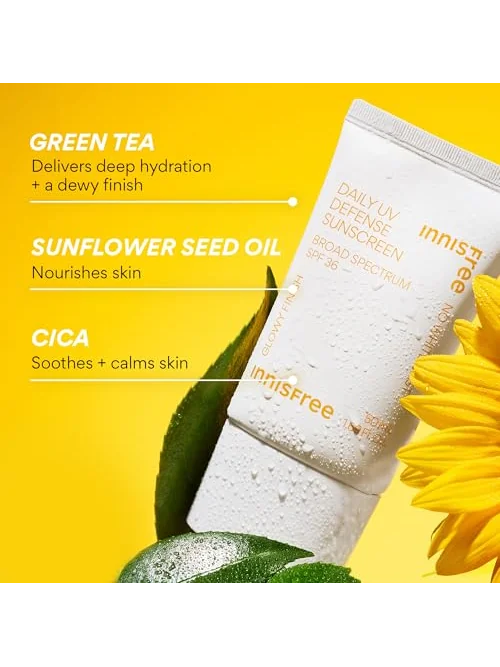 Innisfree Daily UV Defense - солнцезащитный крем SPF 50+ PA++++ 50 мл — 5