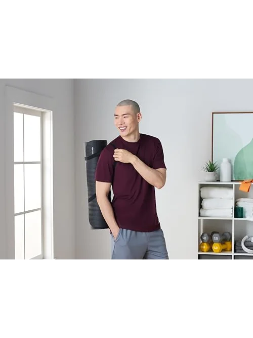 Amazon Basics Коврик для йоги 1/2 дюйма — изображение 5 из 6, черный