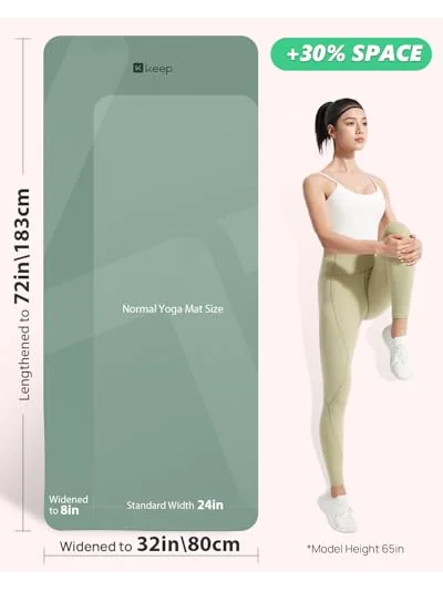 KEEP коврик для йоги Premium 7mm — изображение 6 из 6, голубой