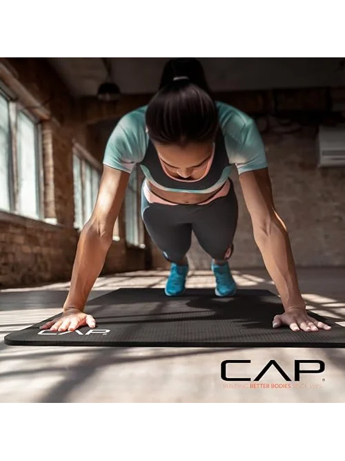 CAP Barbell коврик для йоги 12 мм с ремнём — 6