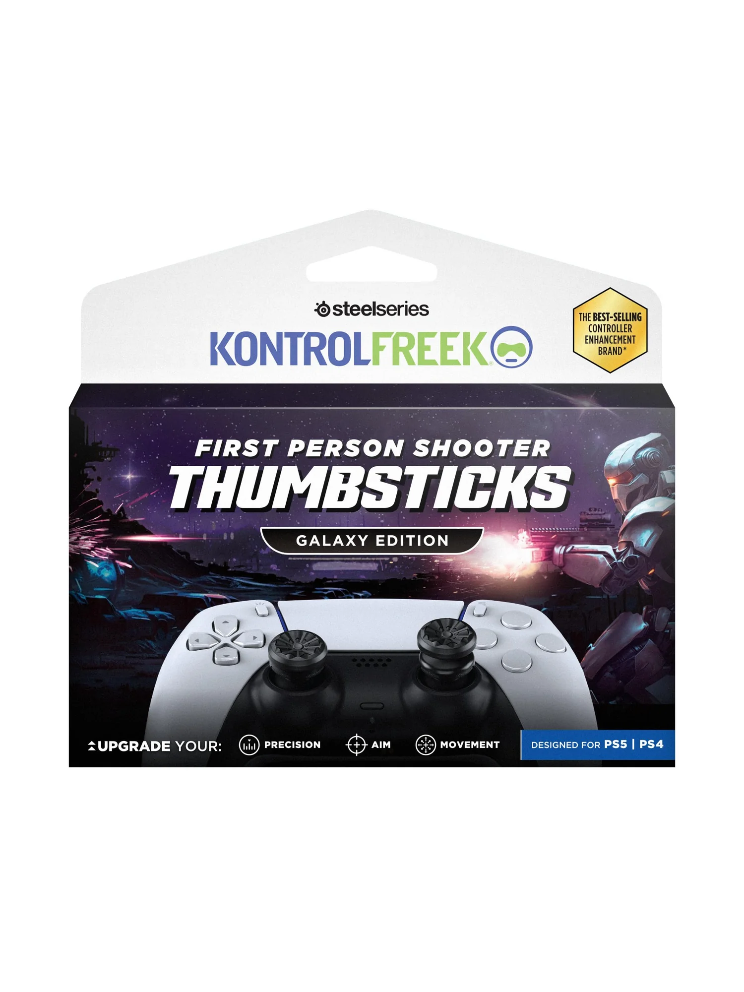 KontrolFreek FPS Galaxy Black — насадки для стиков PS4/PS5 — 1