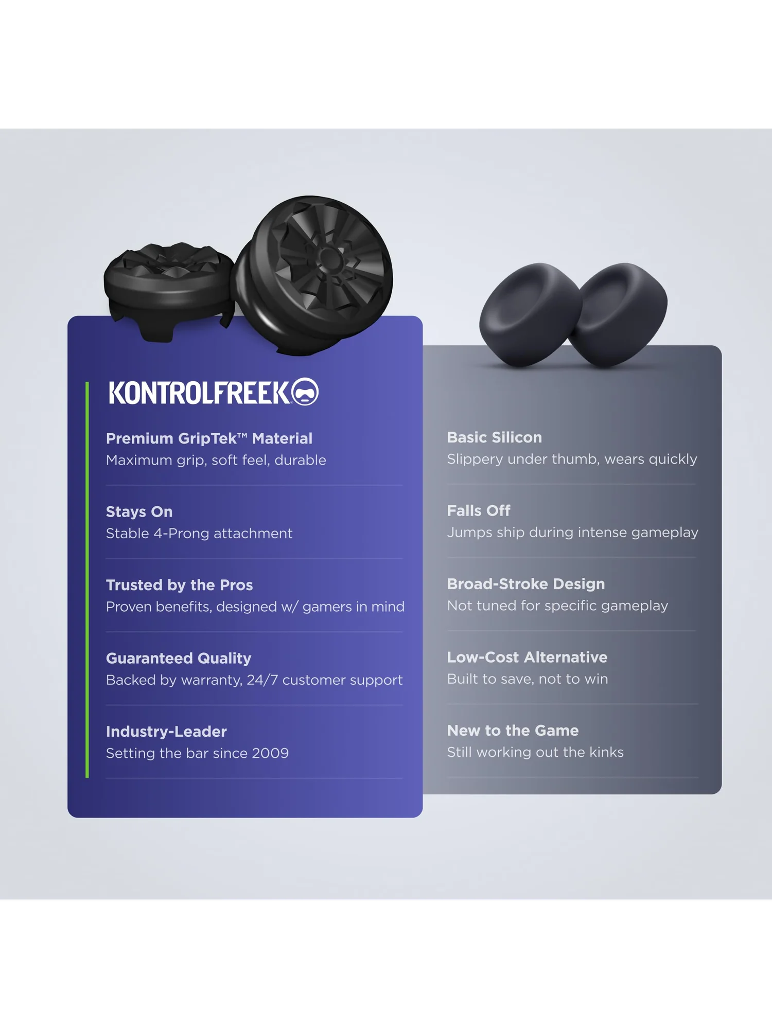 KontrolFreek FPS Galaxy Black — насадки для стиков PS4/PS5 — 8