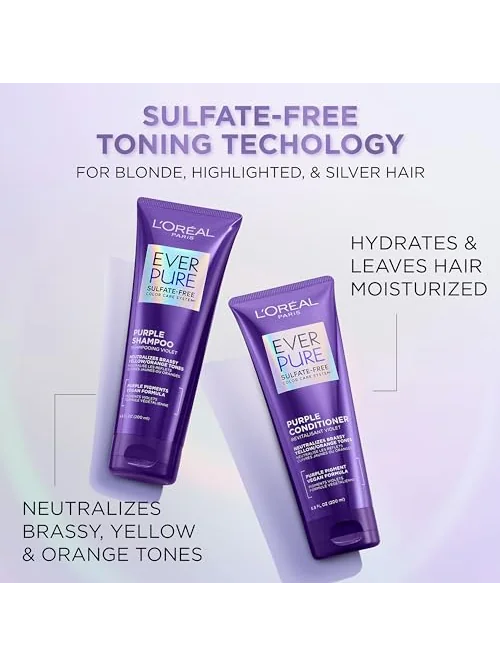 L'Oreal EverPure — фиолетовый шампунь для светлых волос — 3