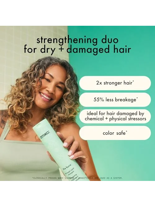 amika the kure strength repair — укрепляющий шампунь — 2