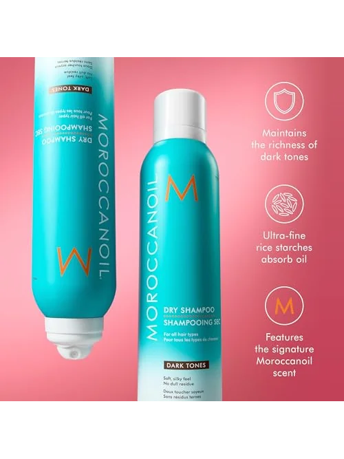 Moroccanoil сухой шампунь для тёмных волос, 205 мл — 5