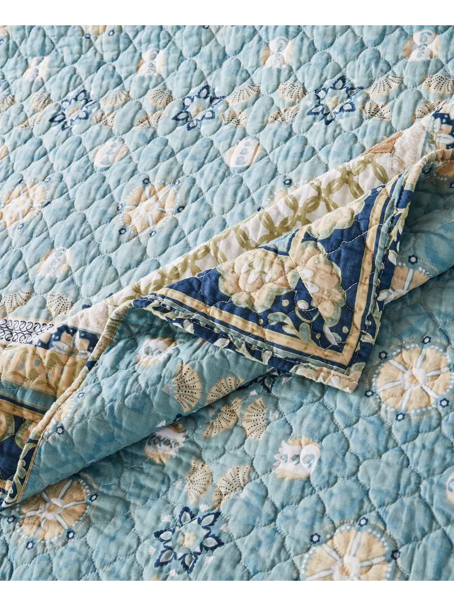 Комплект постельного белья Thalia из 2 предметов, размер Twin/Twin XL Greenland Home Fashions — изображение 4 из 5, синий
