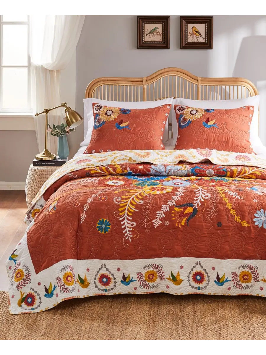 Комплект постельного белья Topanga из 3 предметов, размер Full/Queen Greenland Home Fashions — изображение 2 из 4, мульти