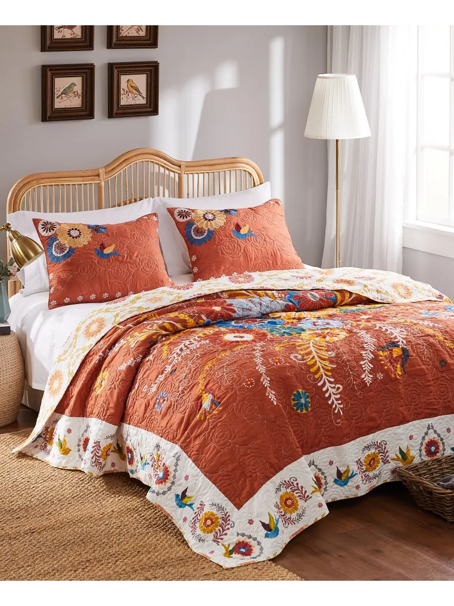 Комплект постельного белья Topanga из 3 предметов, размер Full/Queen Greenland Home Fashions — изображение 3 из 4, мульти