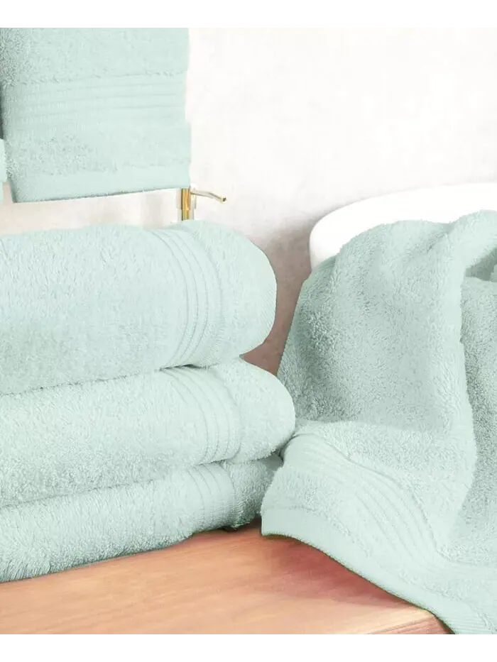 Набор полотенец для рук American Soft Linen Bekos Premium из 100% турецкого хлопка, 4 шт — изображение 2 из 3, мята