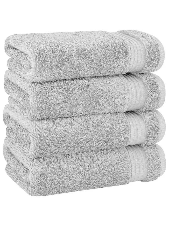 Набор полотенец для рук American Soft Linen Bekos Premium из 100% турецкого хлопка, 4 шт — изображение 1 из 3