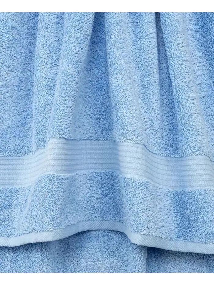 Набор полотенец для рук American Soft Linen Bekos Premium из 100% турецкого хлопка, 4 шт — изображение 3 из 3, синий