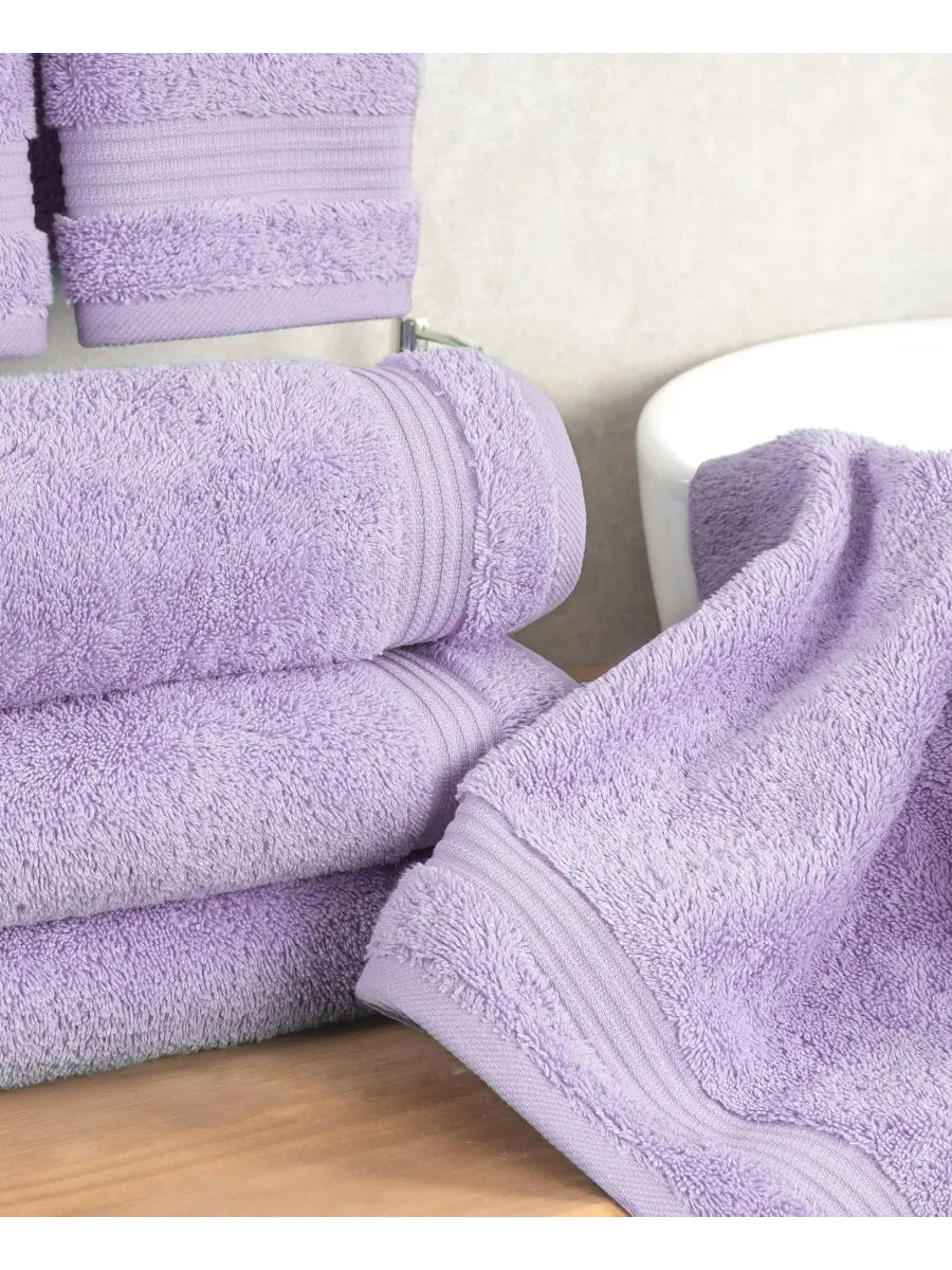 Набор из 4 полотенец для рук Bekos Premium из 100% турецкого хлопка American Soft Linen — изображение 2 из 3, фиолетовый
