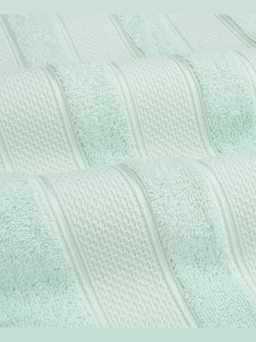 Набор банных полотенец Salem Premium из 6 предметов, 100% турецкий хлопок American Soft Linen — изображение 2 из 6, мята
