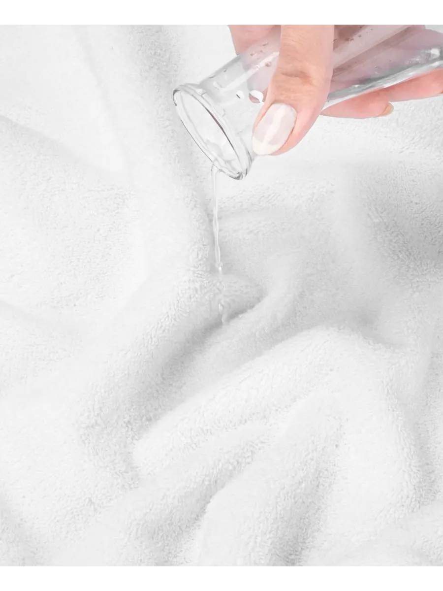 Набор банных полотенец Salem Premium из 6 предметов, 100% турецкий хлопок American Soft Linen — изображение 4 из 6, белый