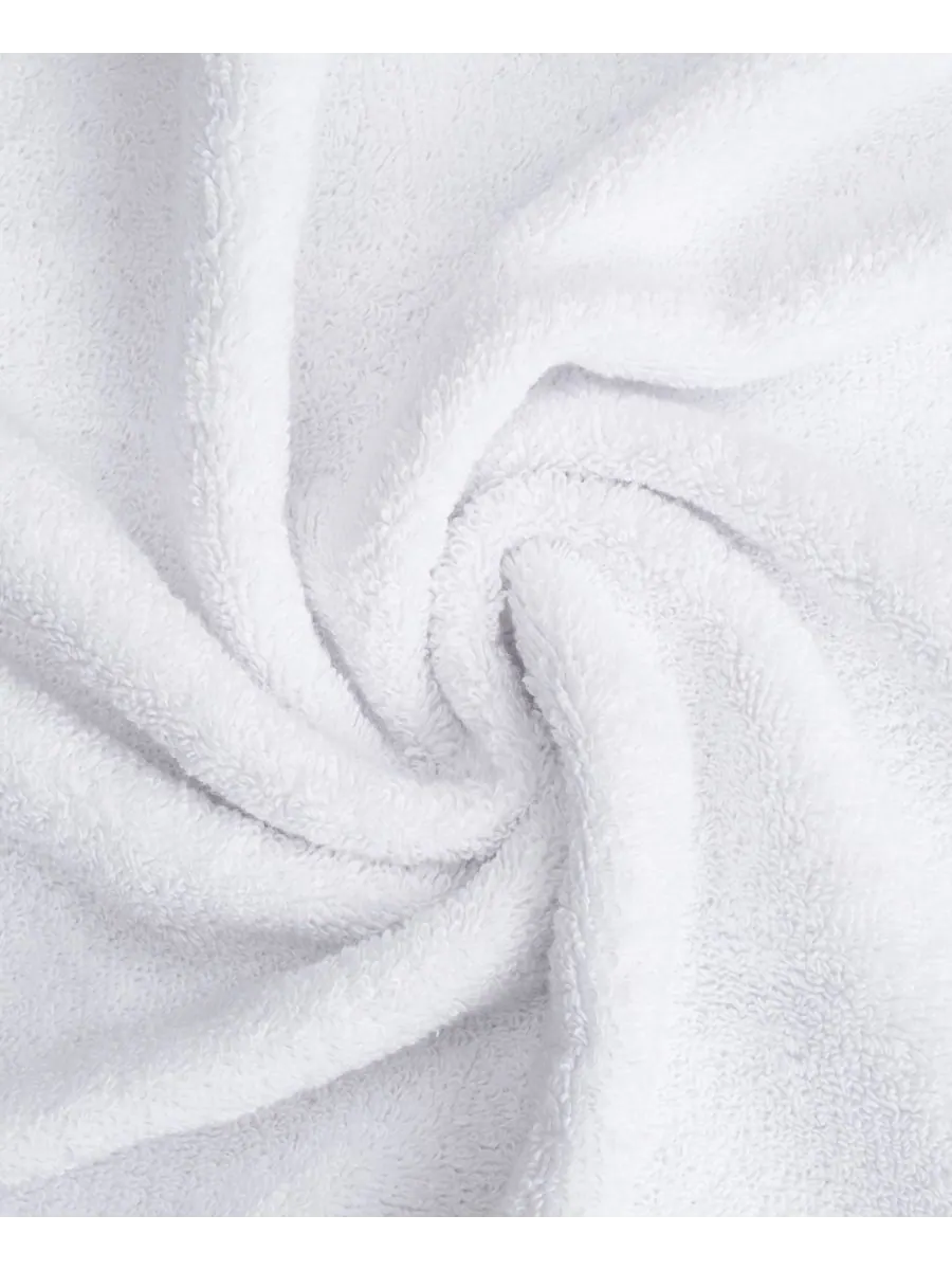 Набор банных полотенец Salem Premium из 6 предметов, 100% турецкий хлопок American Soft Linen — изображение 6 из 6, белый
