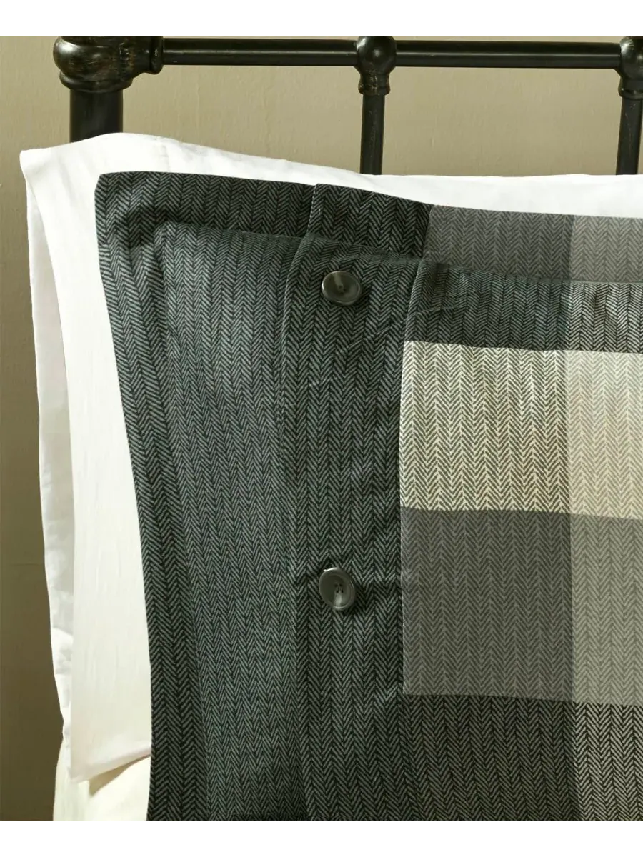 Комплект постельного белья Ridge Herringbone из 7 предметов, размер California King Madison Park — изображение 6 из 8, серый