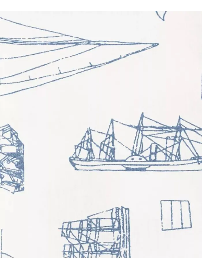 Наборы простыней из хлопкового перкаля Whitewood Sail Nautica — изображение 2 из 8, яркий синий