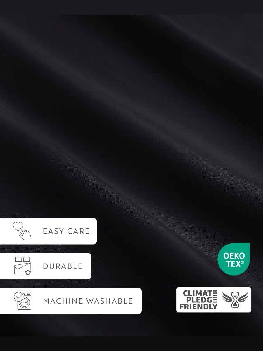 Комплект из 2 наволочек Style Simplified, размер King Ienjoy Home — изображение 8 из 10, черный