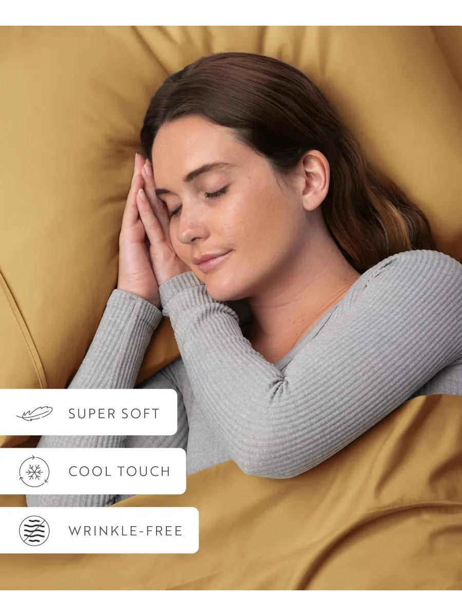 Комплект из 2 наволочек Style Simplified, размер King Ienjoy Home — изображение 7 из 10, золото