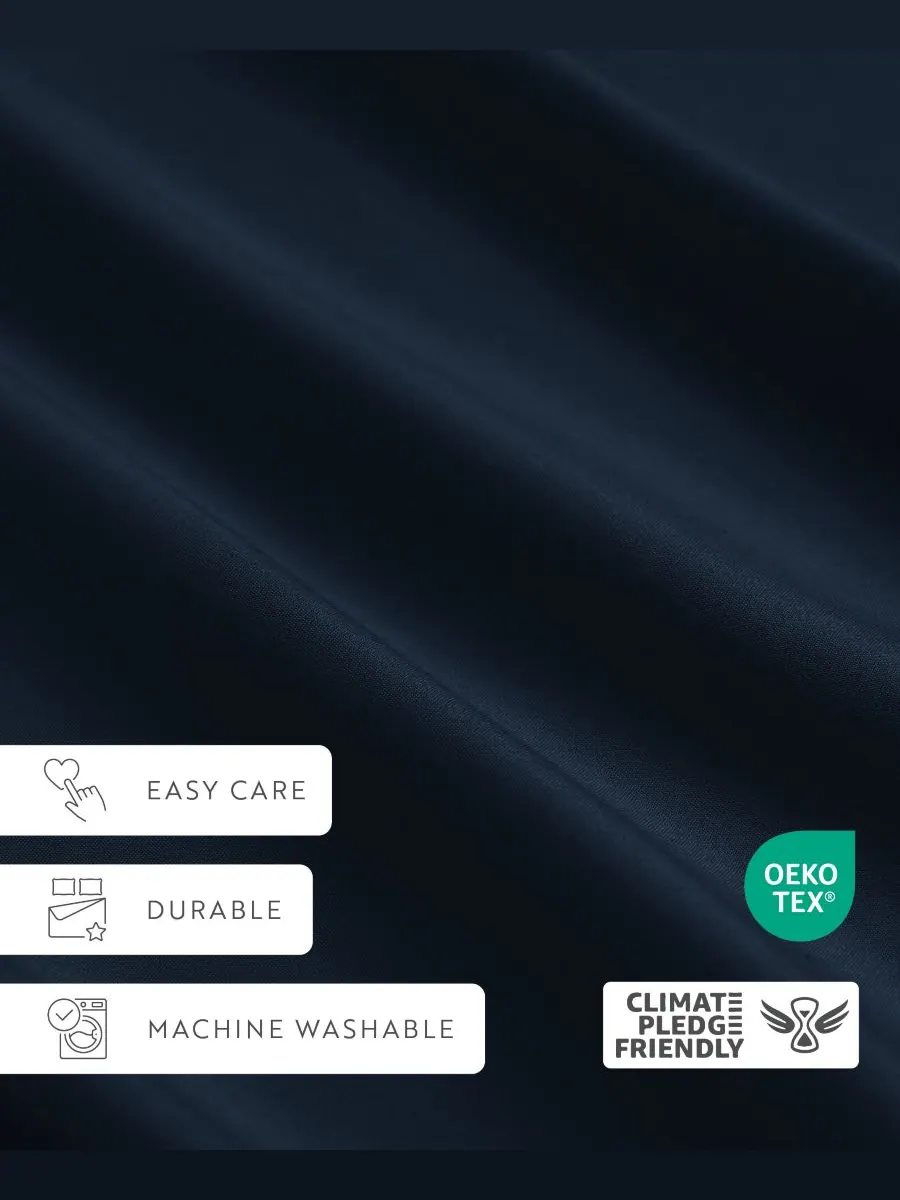 Комплект из 2 наволочек Style Simplified, размер King Ienjoy Home — изображение 8 из 10, темно-синий